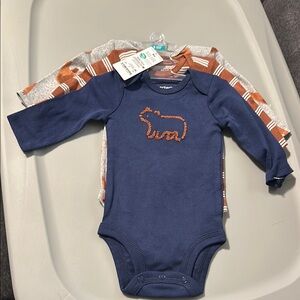 Carter's Navy and Orange Kids One Piece